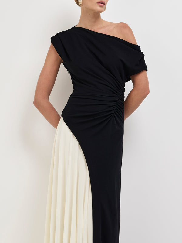 SHEIKE Celine Maxi Dress Black White 1008189 Styled Image