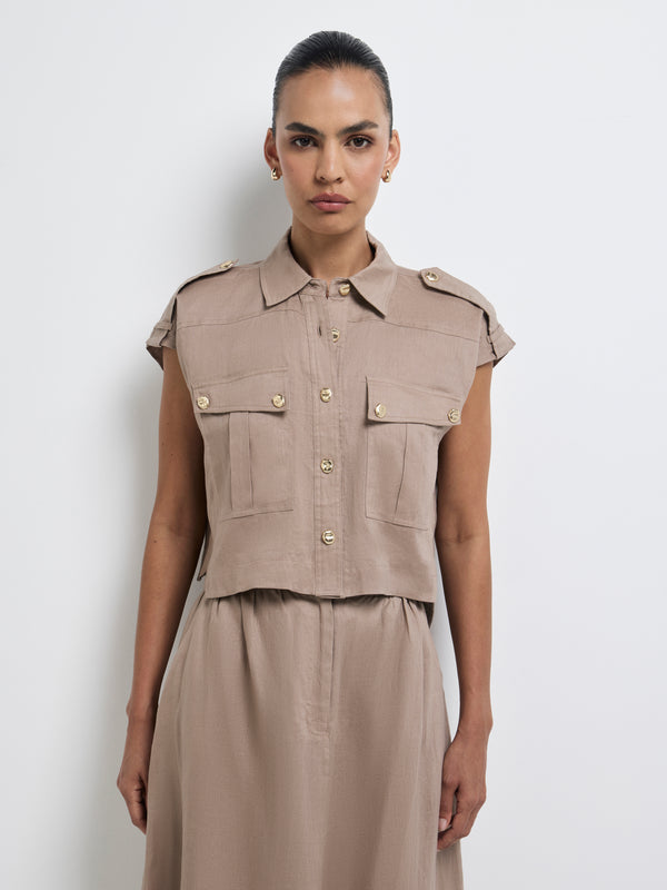 Size8 SHEIKE Celene Shirt Brown 1008205 Detail Image