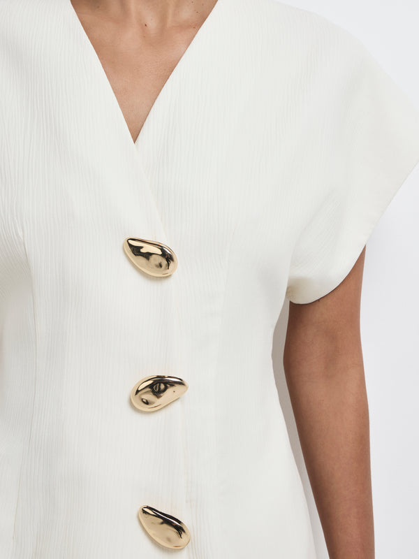 SHEIKE Gabrielle Mini Dress White 1008213 Fabric Image