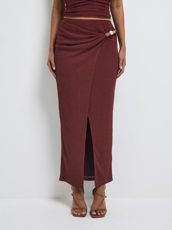 Size8 SHEIKE Aurora Skirt Wine 1008225 Detail Image