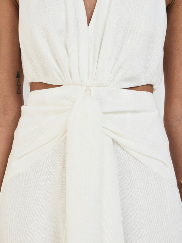 SHEIKE Ruby Midi Dress White 1008257 Fabric Image