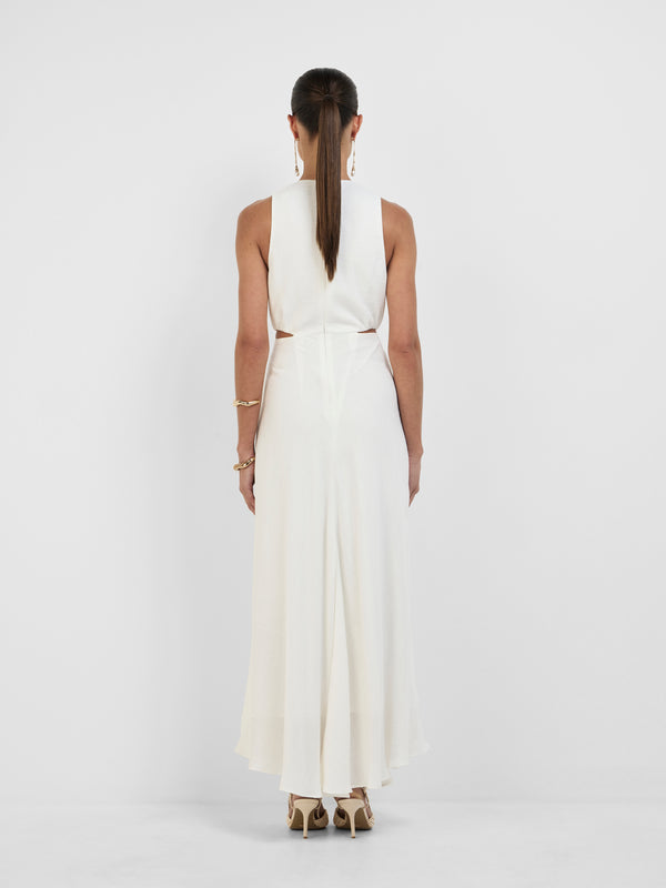 SHEIKE Ruby Midi Dress White 1008257 Back Image