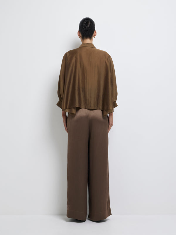 SHEIKE Camilla Shirt Chocolate 1008272 Back Image