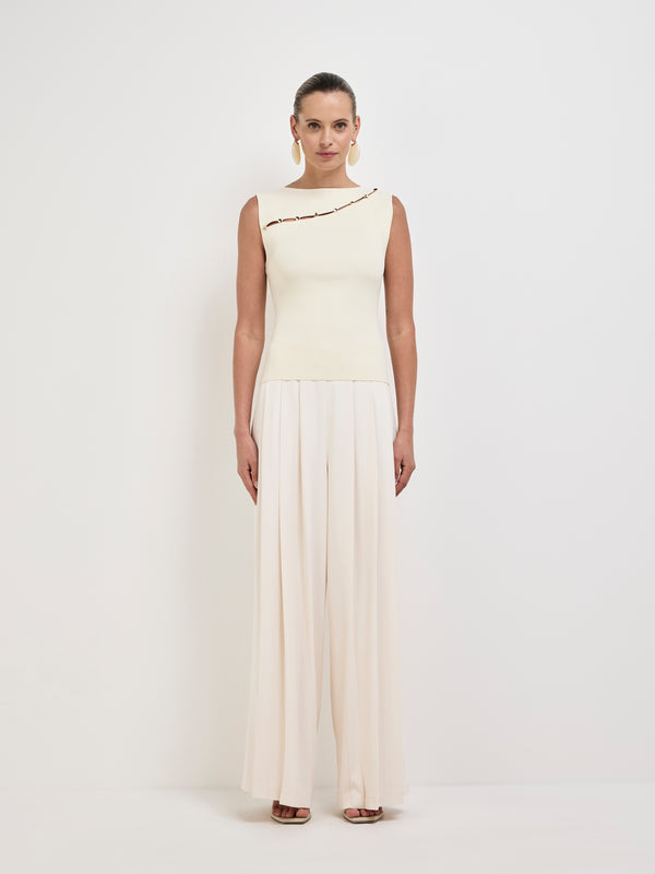 SHEIKE Belle Knit Top Cream 1008275 Front Image