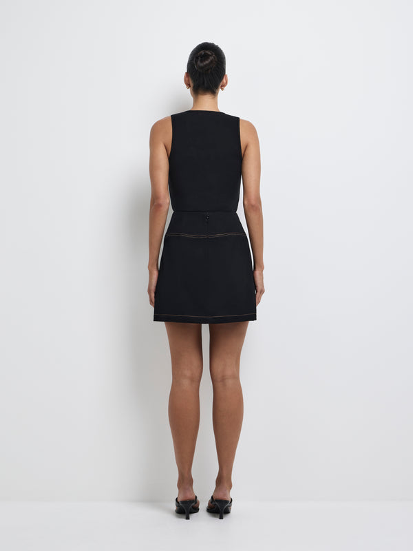 SHEIKE Tori Mini Skirt Black 1008276 Back Image