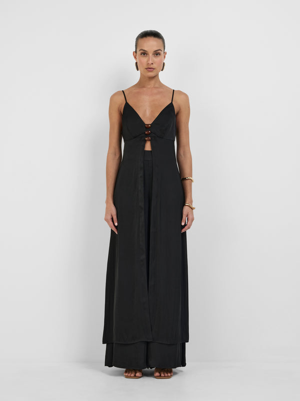 Size8 SHEIKE Issy Longline Top Black 1008293 Front Image