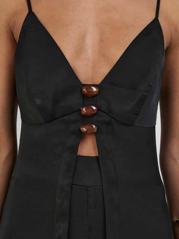 SHEIKE Issy Longline Top Black 1008293 Close Image