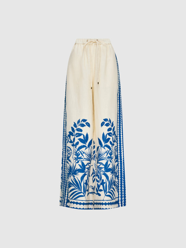 SHEIKE Becca Palm Pant Print 1008300 Ghost Image