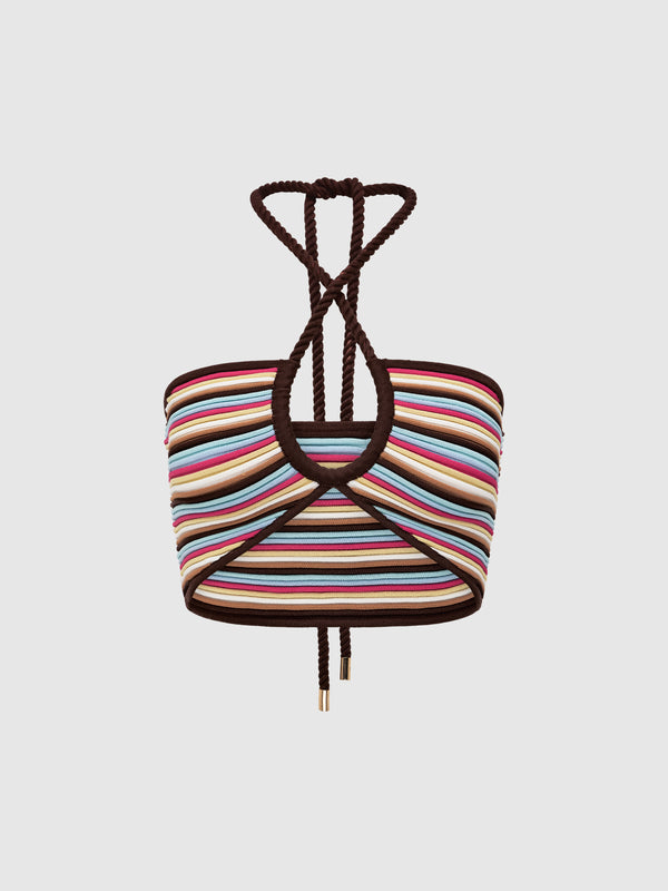 SHEIKE Lena Crop Top Stripe 1008303 Ghost Image