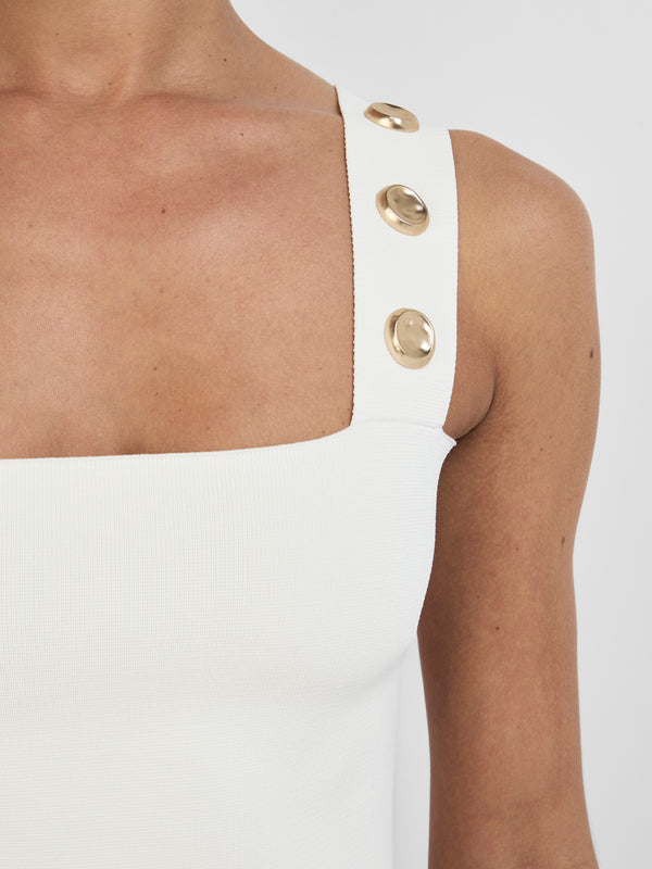 SHEIKE Claudia Knit Top Ivory 1008315 Fabric Image