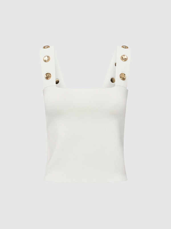 SHEIKE Claudia Knit Top Ivory 1008315 Ghost Image