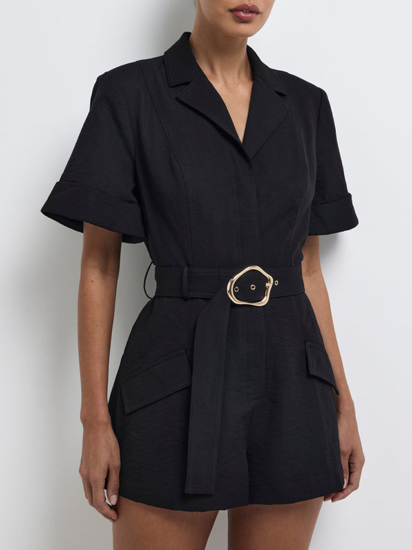 SHEIKE Maya Playsuit Black 1008331 Detail Image