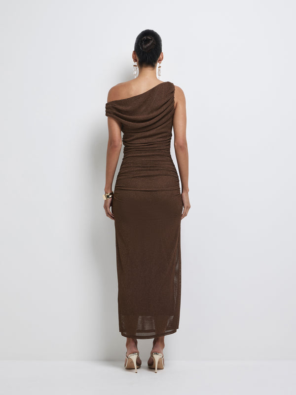 SHEIKE Alexa Maxi Dress Mocha 1008332 Back Image