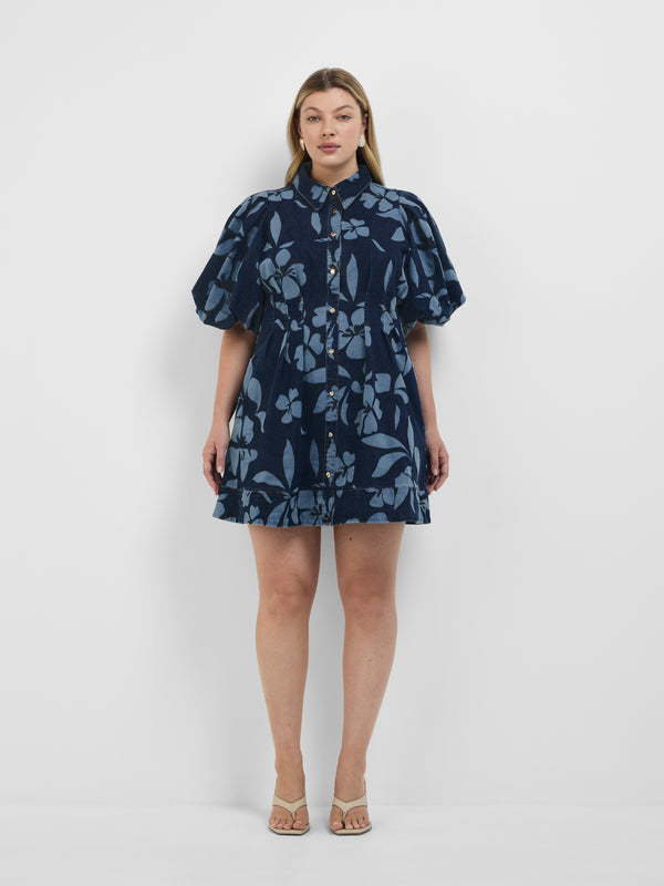 Size16 SHEIKE 1008356 Brooklyn Mini Dress Indigo Front Image