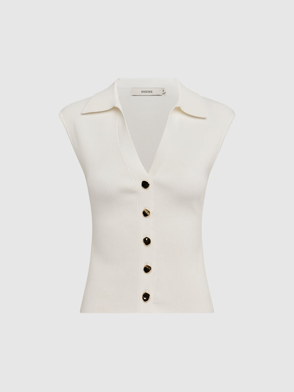 SHEIKE Ivy Knit Top Ivory 1008359 Ghost Image