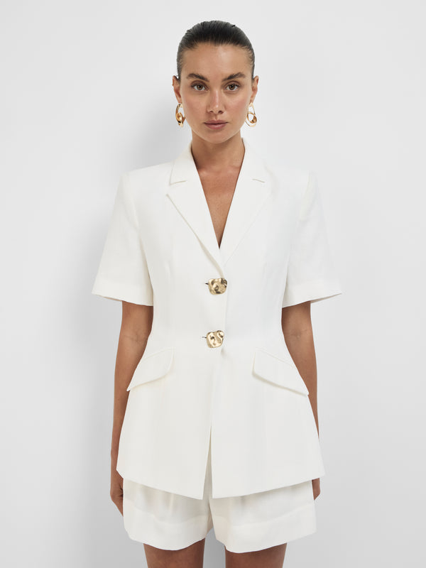 Size8 SHEIKE Effie Blazer Ivory 1008361 Close Up Image