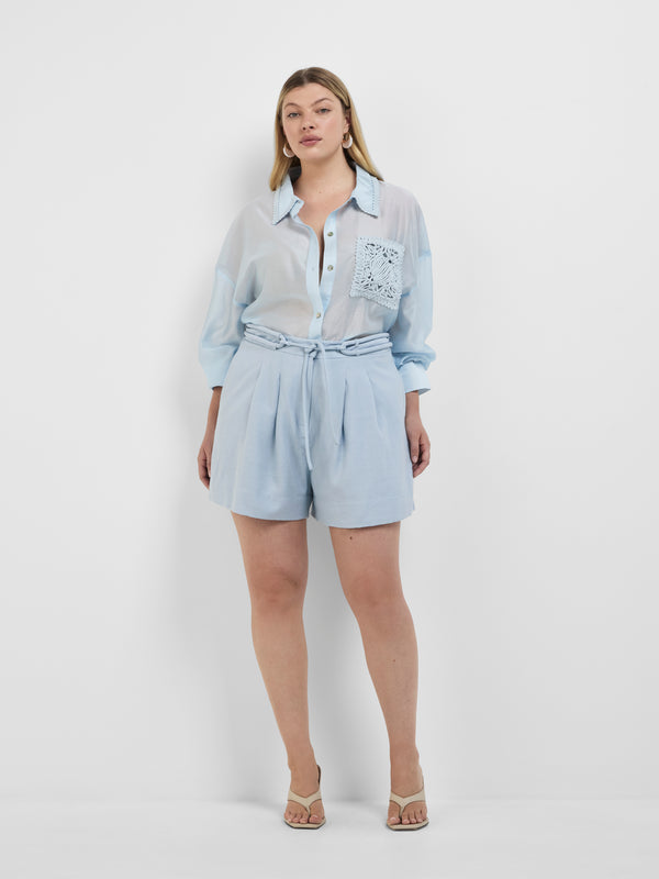 Size16 SHEIKE Marbella Shirt Blue 1008402 Front Image