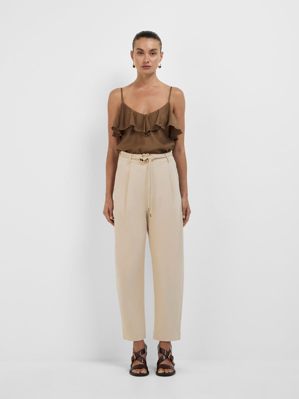 SHEIKE 1008351 Danika Top Cocoa Front Image Styled