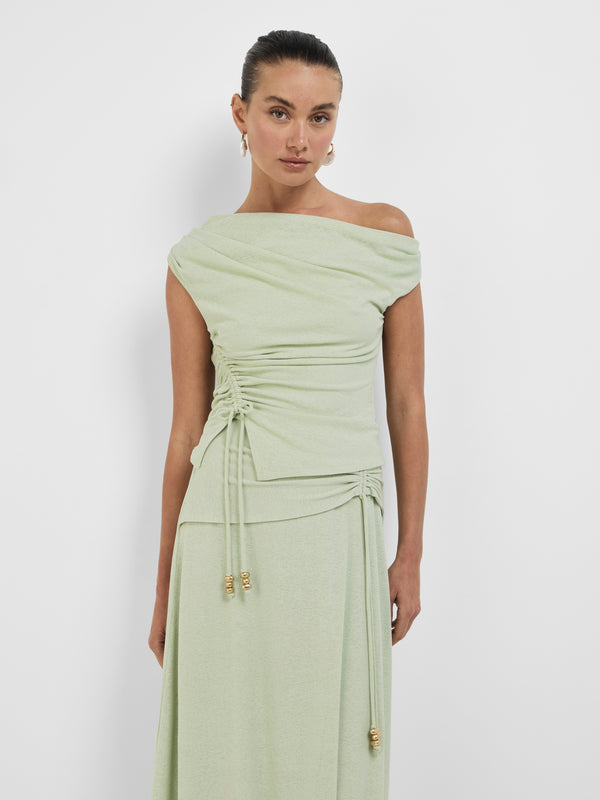 Size8 SHEIKE Giselle Top Pistachio 1008395 Close Up Image