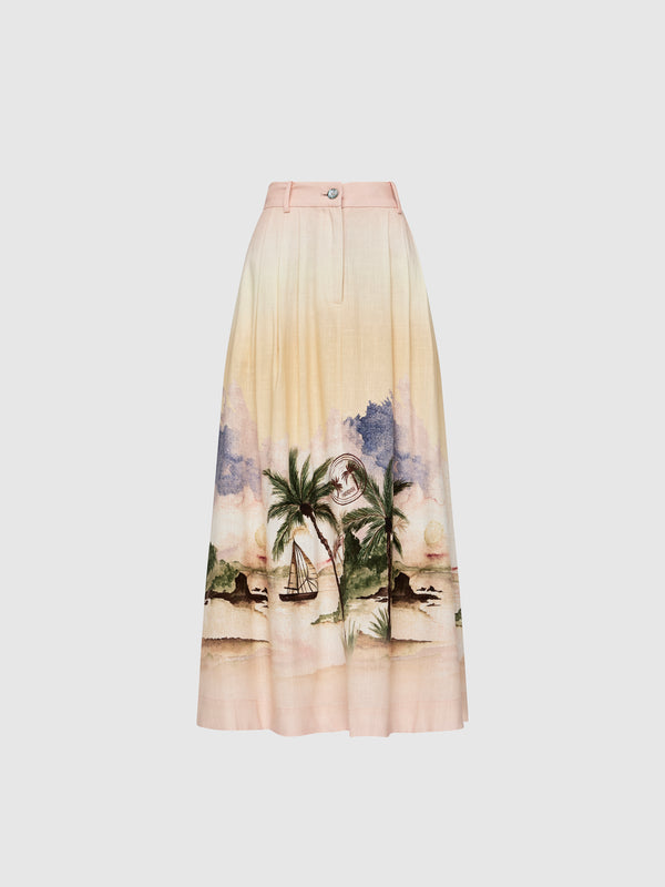 SHEIKE Seascape Skirt Print 1008397 Ghost Image