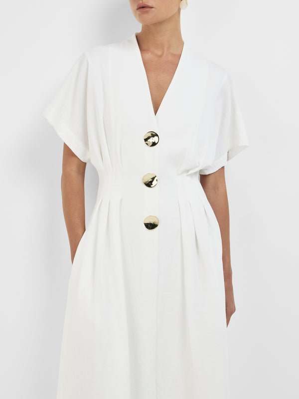 SHEIKE Ariana Midi Dress White 1008400 Detail Image