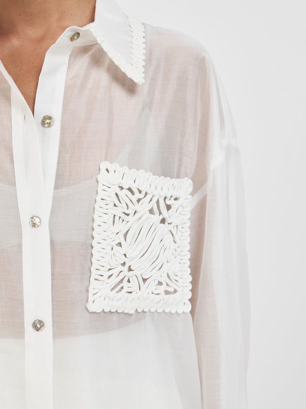 SHEIKE Marbella Shirt Ivory 1008403 Detail Image
