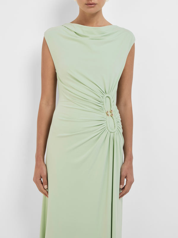 SHEIKE Cassidy Maxi Dress Pistachio 1008412 Close Up Image