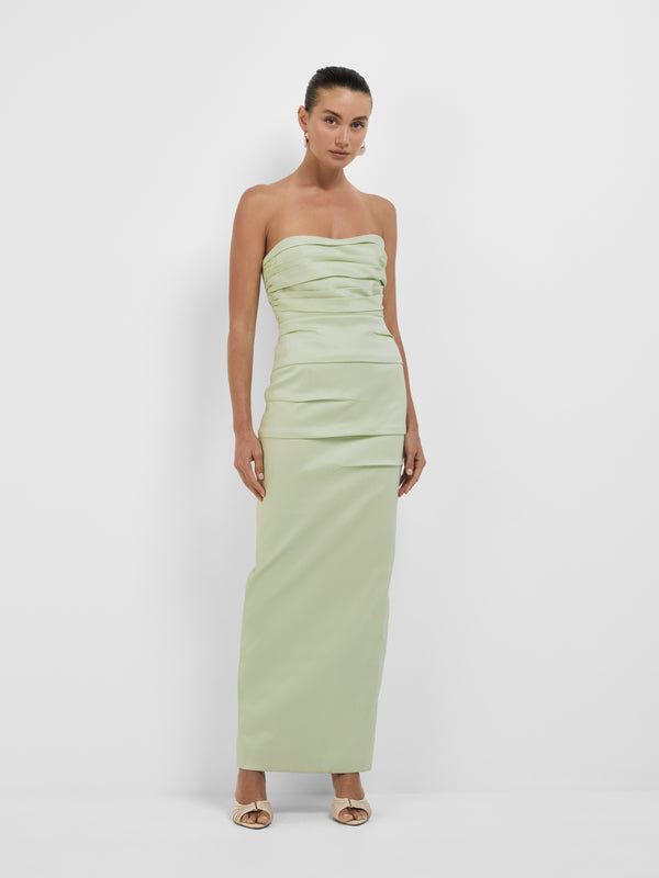 SHEIKE Carrie Gown Avocado 1008432 Front Styled Image