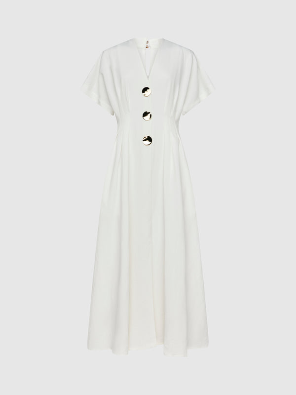 SHEIKE Ariana Midi Dress White 1008400 Ghost Image