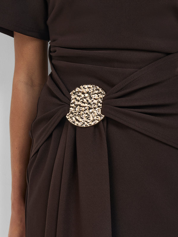 SHEIKE Amber Mini Dress Brown 1008453 Detail Image