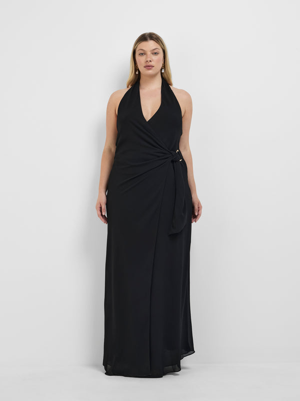 Size16 SHEIKE Remi Maxi Dress Black 1008465 Front Image