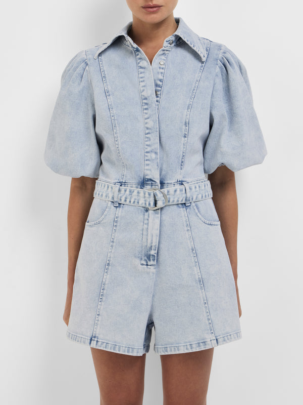 SHEIKE Indie Denim Playsuit Blue 1008476 Close Up Image