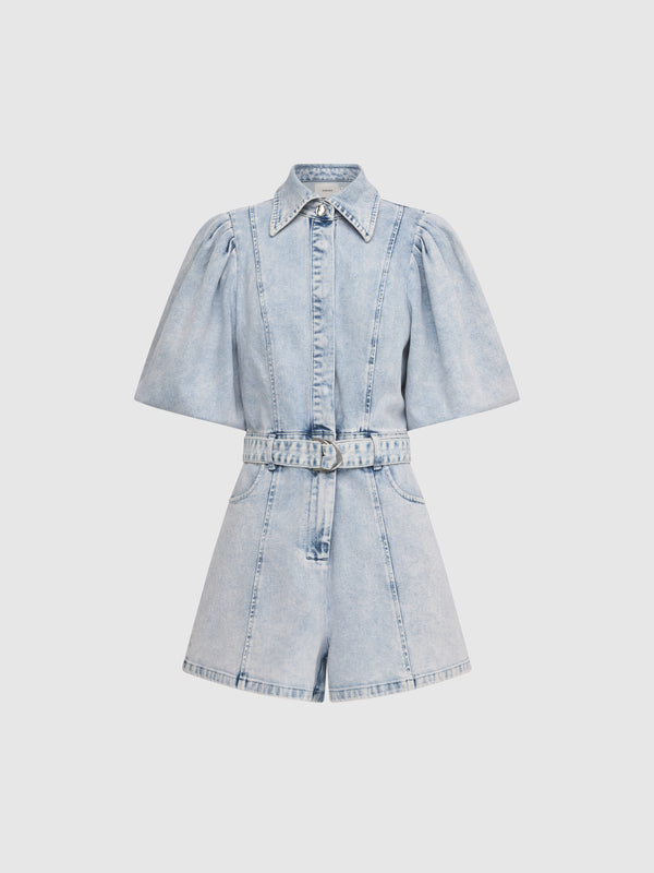 SHEIKE Indie Denim Playsuit Blue 1008476 Ghost Image