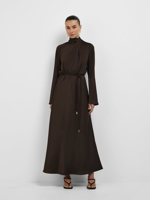 Size8 SHEIKE Layla Dress Brown 1008479 Front Image