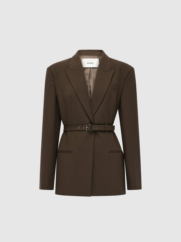SHEIKE Thena Blazer Chocolate 1008487 Ghost Image