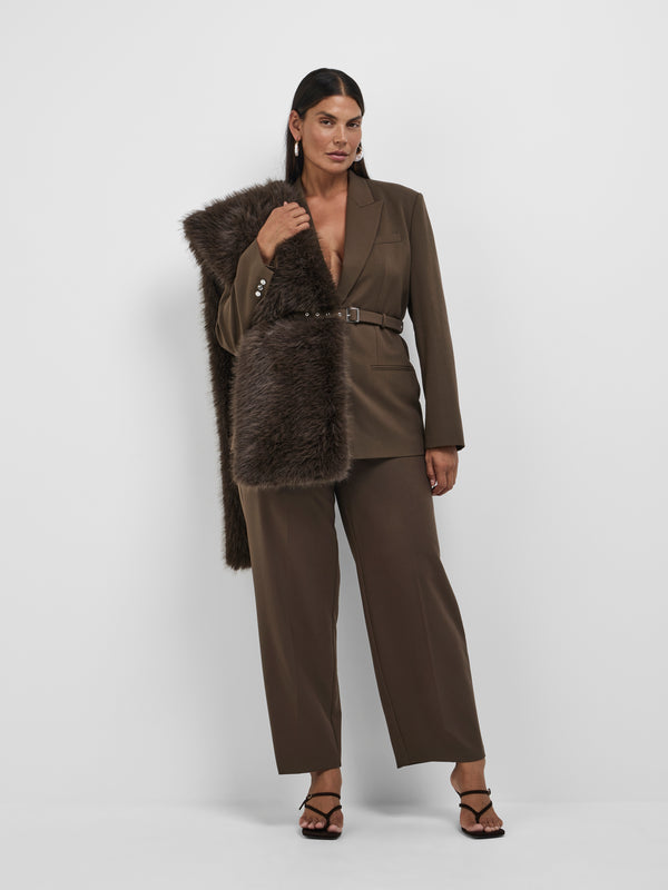 Size12 SHEIKE Thena Blazer Chocolate 1008487 Front Image