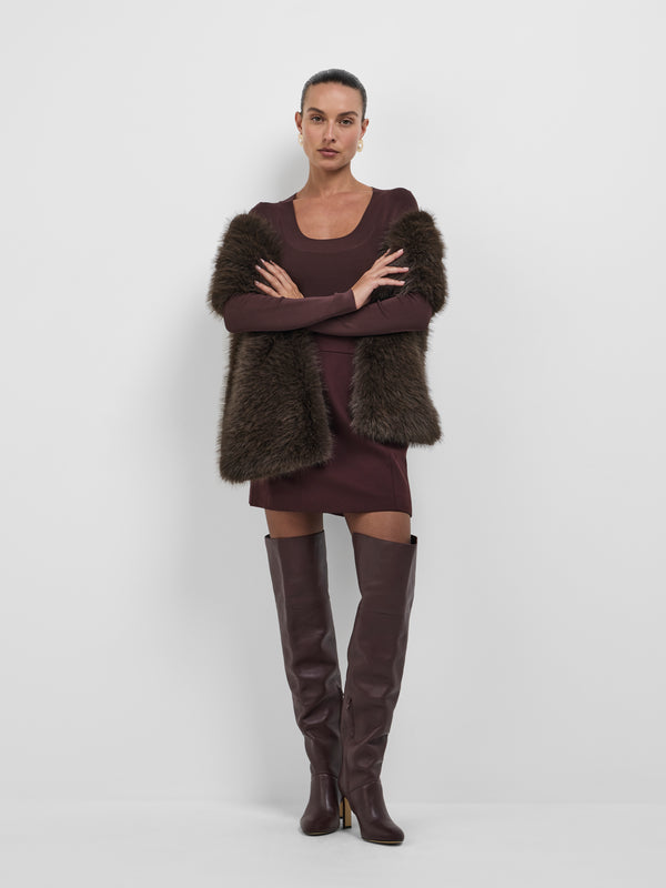 SHEIKE Emery Mini Skirt Black Jam 1008489 Styled Front Image