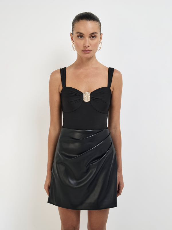 Size8 SHEIKE Amber Bodysuit Black 1008494 Close Up Image