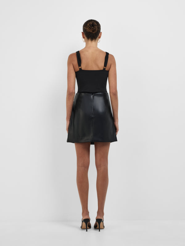 SHEIKE Gotham Mini Skirt Black 1008626 Back Image