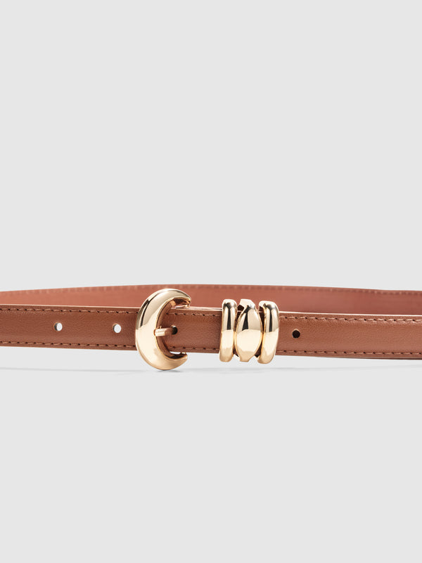 SHEIKE Isabella Belt Tan 1008499 Close Up Image