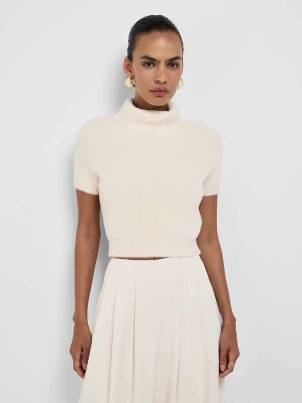 Size8 SHEIKE Scarlet Knit Top Ivory 1008524 Close Up Image