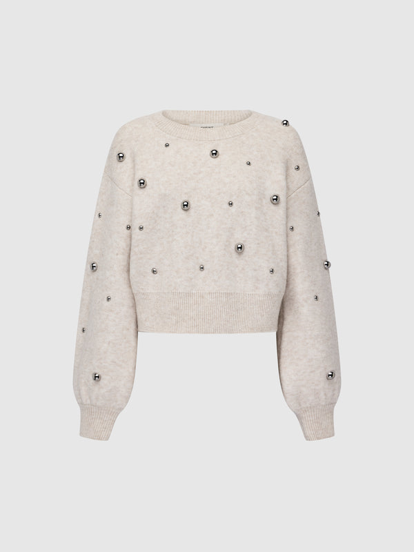 SHEIKE Hudson Knit Jumper Oatmeal 1008534 Ghost Image