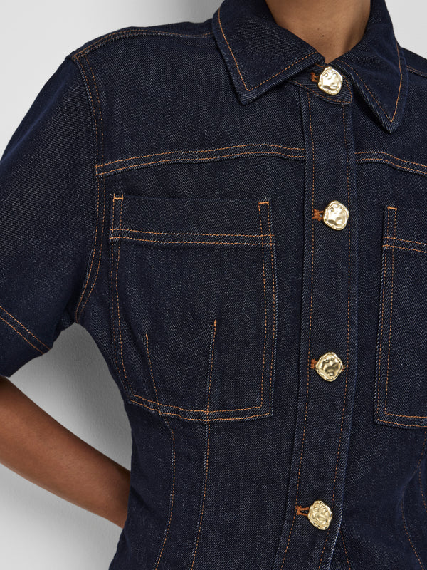SHEIKE Esme Shirt Indigo 1008538 Detail Image