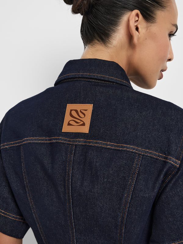 SHEIKE Esme Shirt Indigo 1008538 Back Detail Image