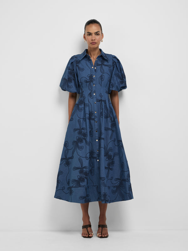 Size8 SHEIKE Hazel Midi Dress Floral 1008547 Front Image