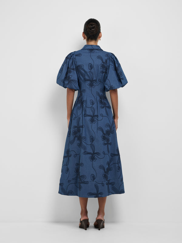 SHEIKE Hazel Midi Dress Floral 1008547 Back Image