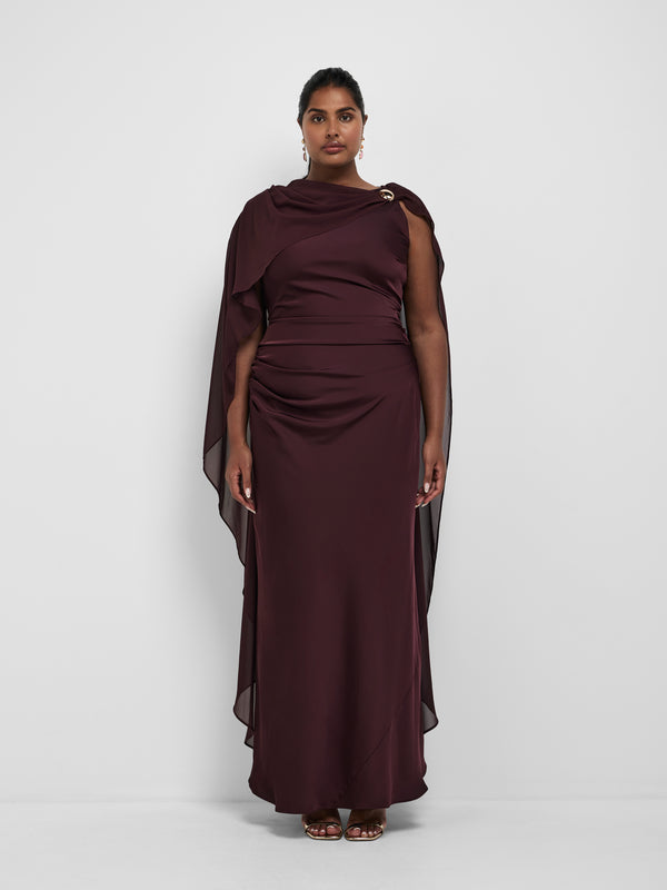 Size16 SHEIKE Sofia Gown Black Jam 1008548 Front Image