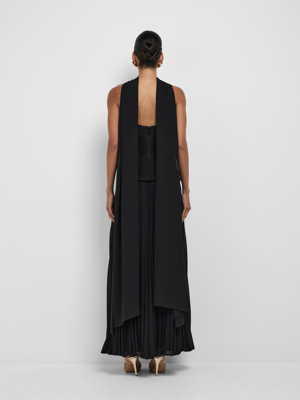 SHEIKE Zaria Gown Black 1008553 Back Image