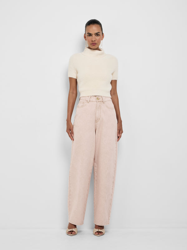 SHEIKE Ava Barrel Jean Pink 1008570 Styled Front mage