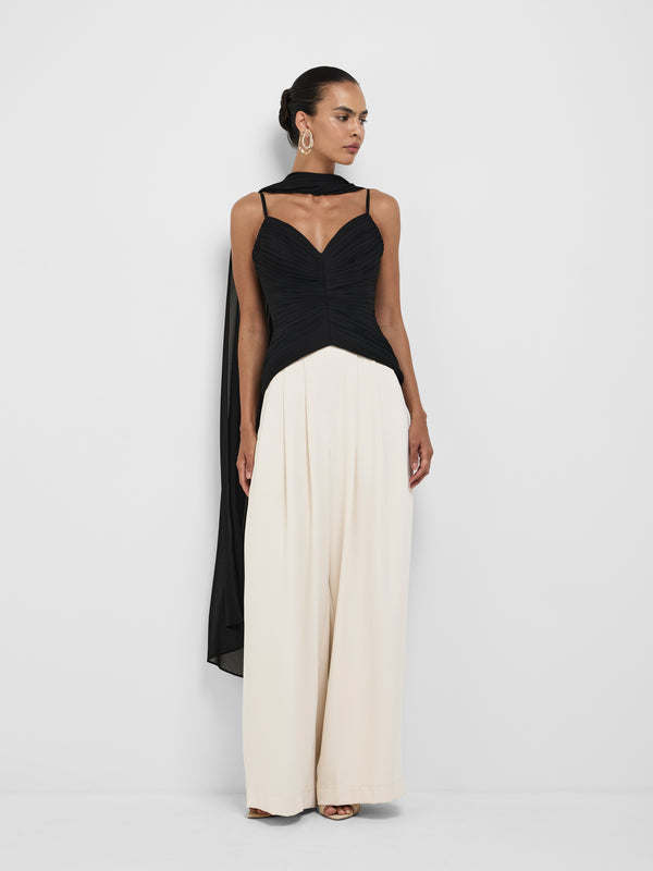 SHEIKE Zaria Top Black 1008576 Styled Front Image